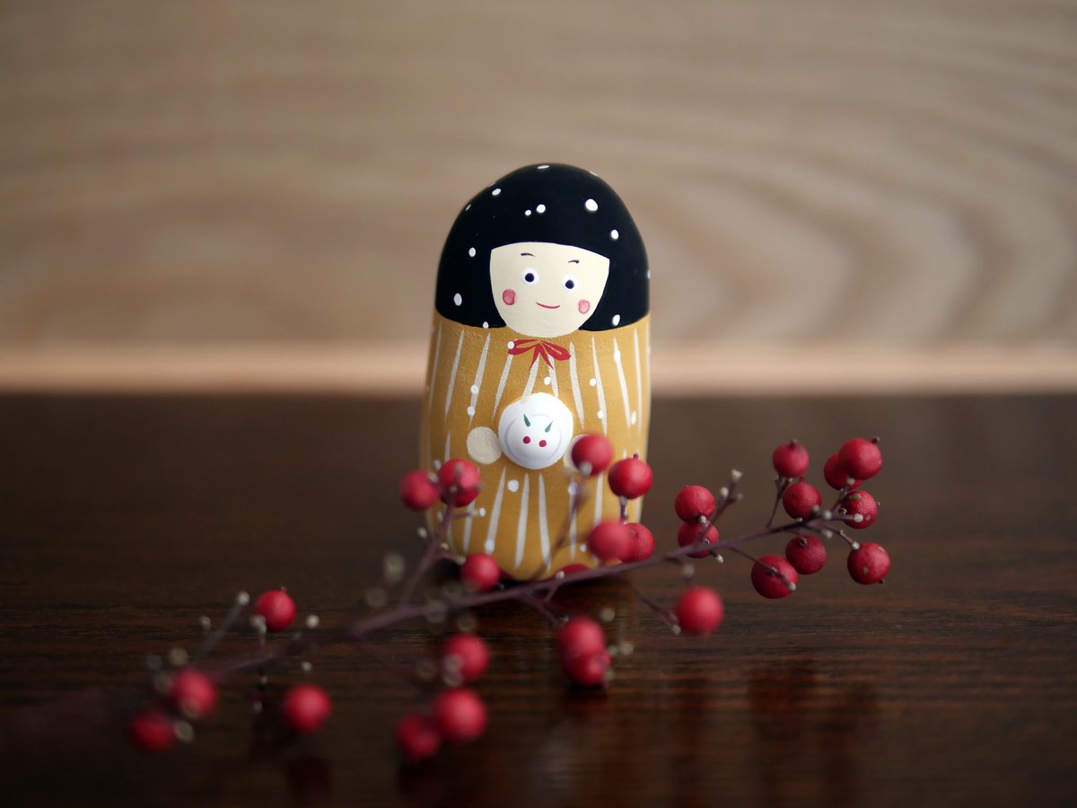 張子人形】雪ん子と雪うさぎ | HARICOGRAPHY