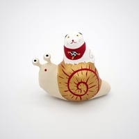 【張子人形】犬と蝸牛