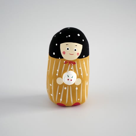 【張子人形】雪ん子と雪うさぎ
