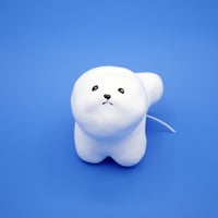 【張子人形】小便犬_ビションフリーゼ