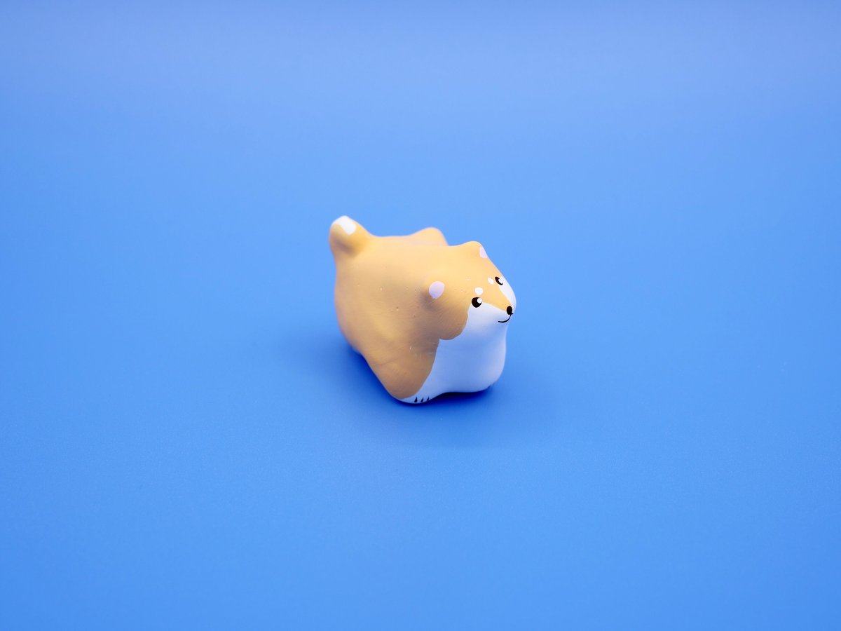 張子人形】小便犬_柴犬 | HARICOGRAPHY