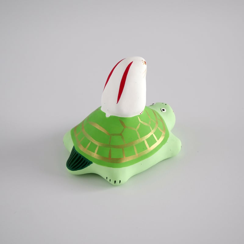 張子人形】うさぎと亀 | HARICOGRAPHY