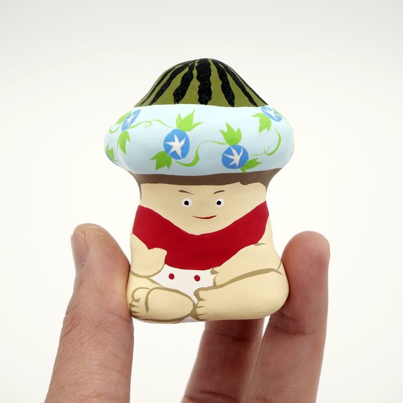 張子人形】季の子（7月）_スイカ | HARICOGRAPHY