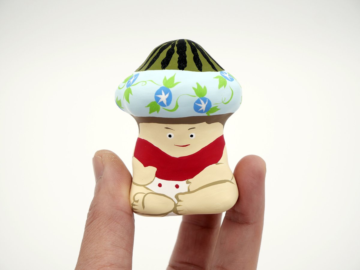 張子人形】季の子（7月）_スイカ | HARICOGRAPHY