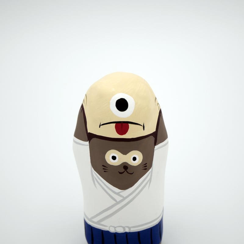 張子人形】葉狸狐（はりこ）の肝試し（狸） | HARICOGRAPHY