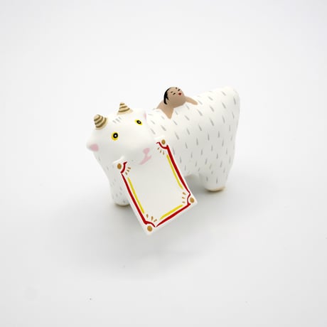 【張子人形】メーメー（命名）張子