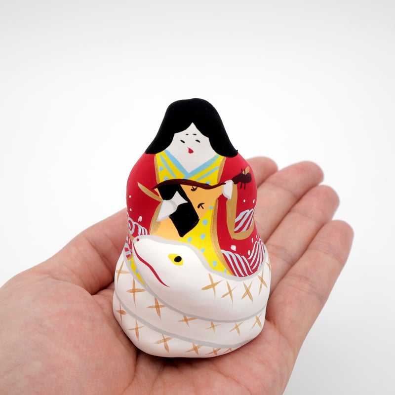 張り子人形　弁財天　【天人海人作】 張り子人形 歌舞伎役者 【天人海人作】