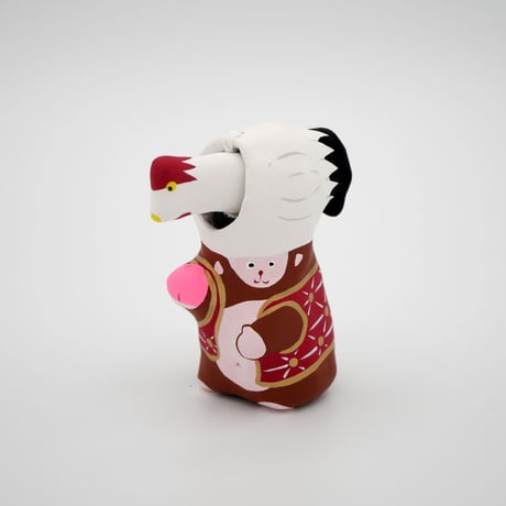 【張子人形】鶏と猿
