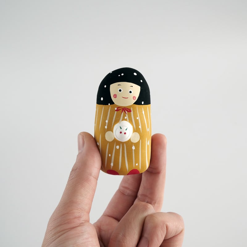 張子人形】雪ん子と雪うさぎ | HARICOGRAPHY