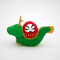 【張子人形】だるま背負い龍