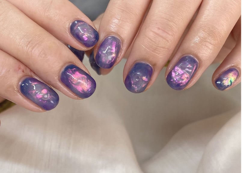 ゼリーネイルの作り方〜夜桜ライトアップバージョン