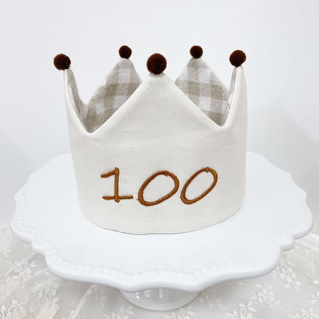 100daysクラウン　アイボリー