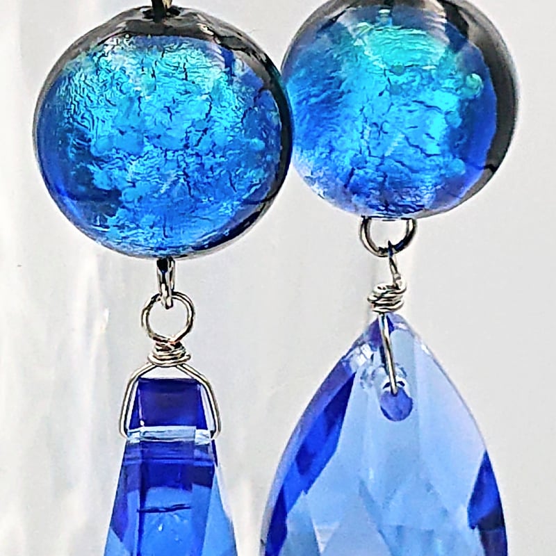 002-2-3 ガラスチャーム青色 | mercury STORE