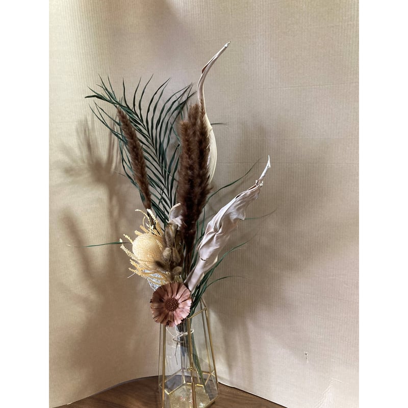 ドライフラワーインテリアアレンジ（ブラウン） | Qreal