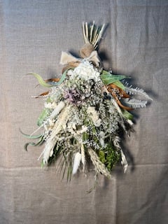 ◇スワッグ◇ナチュラルスワッグ◇ドライフラワー ドライフラワー ブーケスワッグ ナチュラルホワイト系 L