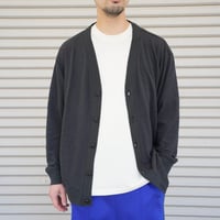 スーパーソフトなコットンリネンカーディガン　Blue Hole