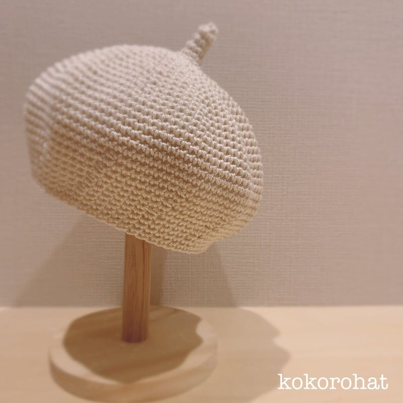 ✩オーダー✩ウォッシュコットンのどんぐりベレー帽 ベビーS (42~44cm 