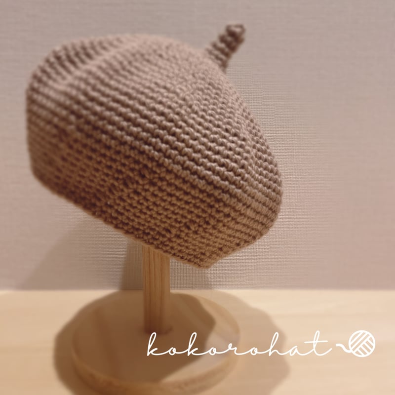 ✩オーダー✩ウォッシュコットンのどんぐりベレー帽 ベビーS (42~44cm  