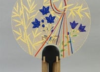 お取り寄せ】阿以波の特大型両透かし京うちわ「秋草」注文生産（発送