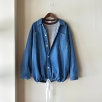 VOIRY / DOCTOR SHIRTS-CORD-DENIM MID BLUE / ボイリー / ドクターシャツ デニム ミッドブルー