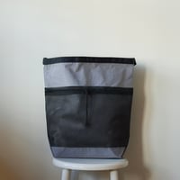 TEMBEA / ROLL TOP TOTE NYLON / GREY×BLACK / テンベア / ロールトップトート ナイロン