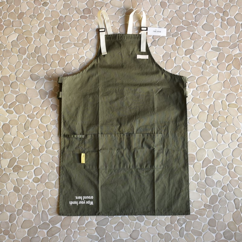 ぷるみ VOIRY エプロン3点 VOIRY / CAMP APRON-B KHAKI / ボイリー/ キャンプエプロン |