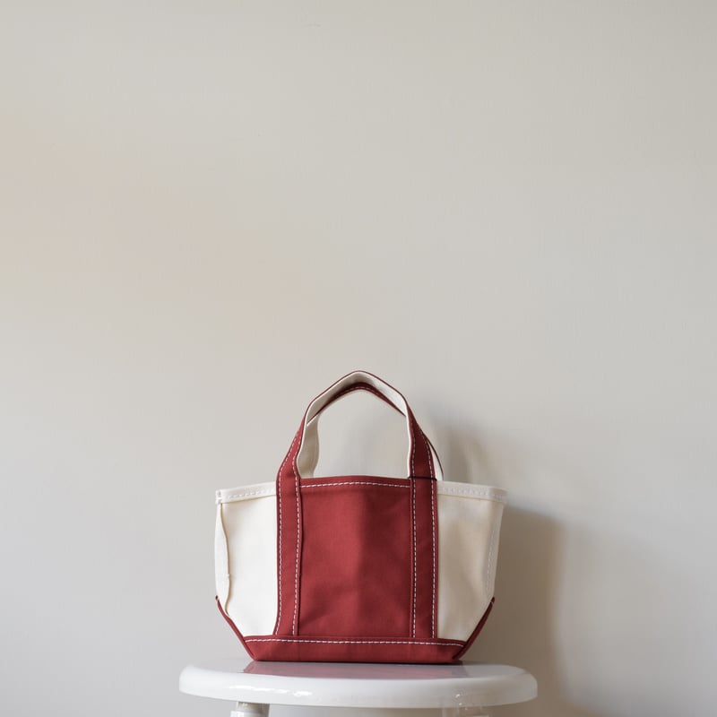 TEMBEA / TOTE BAG POCKET MINI / NATURAL×BURGUND