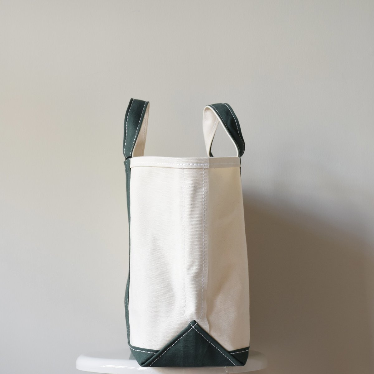 TEMBEA / TOTE BAG POCKET MEDIUM / NATURAL×GREEN TEMBEA / TOTE BAG POCKET MEDIUM / NATURAL×GREEN