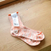 decka / LOW GAUGE RIBBED SOCKS / TWO-TONE / ORANGE / ローゲージリブソックス