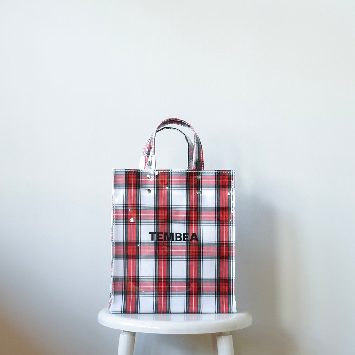 TEMBEA / PAPER TOTE / SMALL / CHECK DRESS STEWA