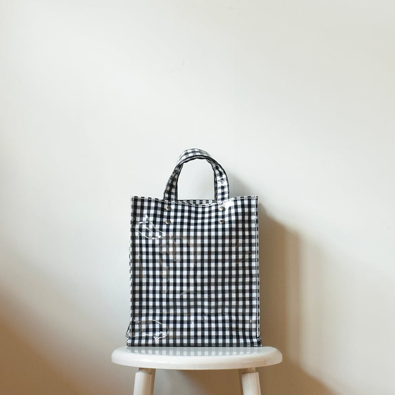 TEMBEA PAPER TOTE SMALL GINGHAM です♩ TEMBEA / PAPER TOTE / SMALL / GINGHAM BLACK /