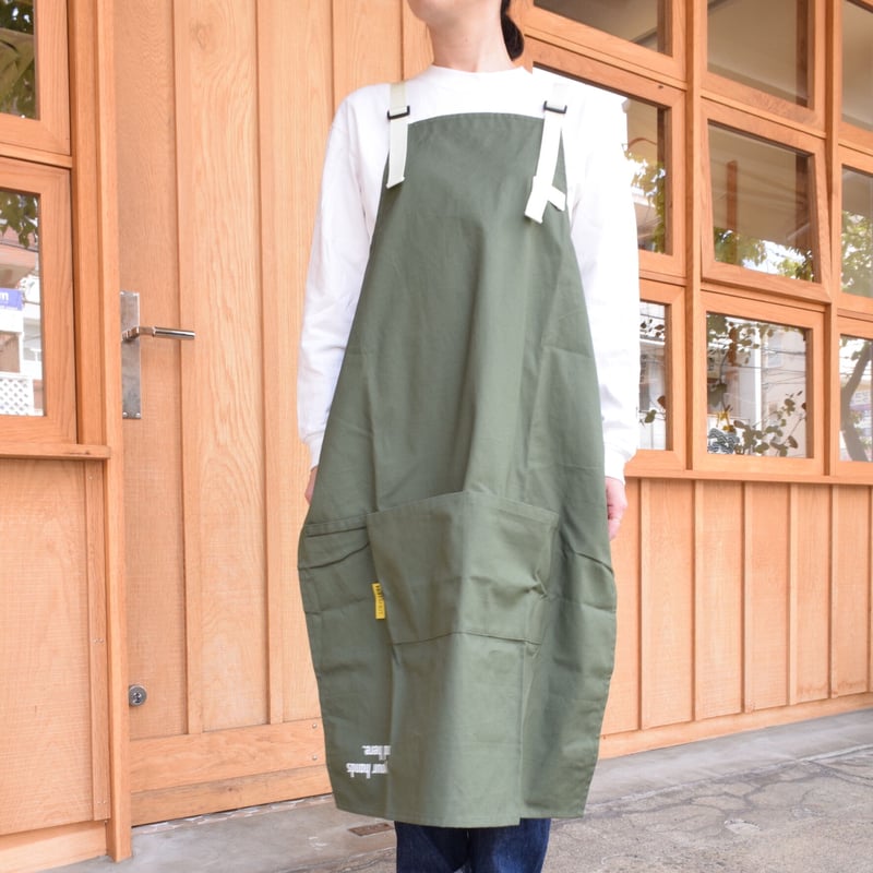VOIRY / CAMP APRON-B KHAKI / ボイリー/ キャンプエプロン |