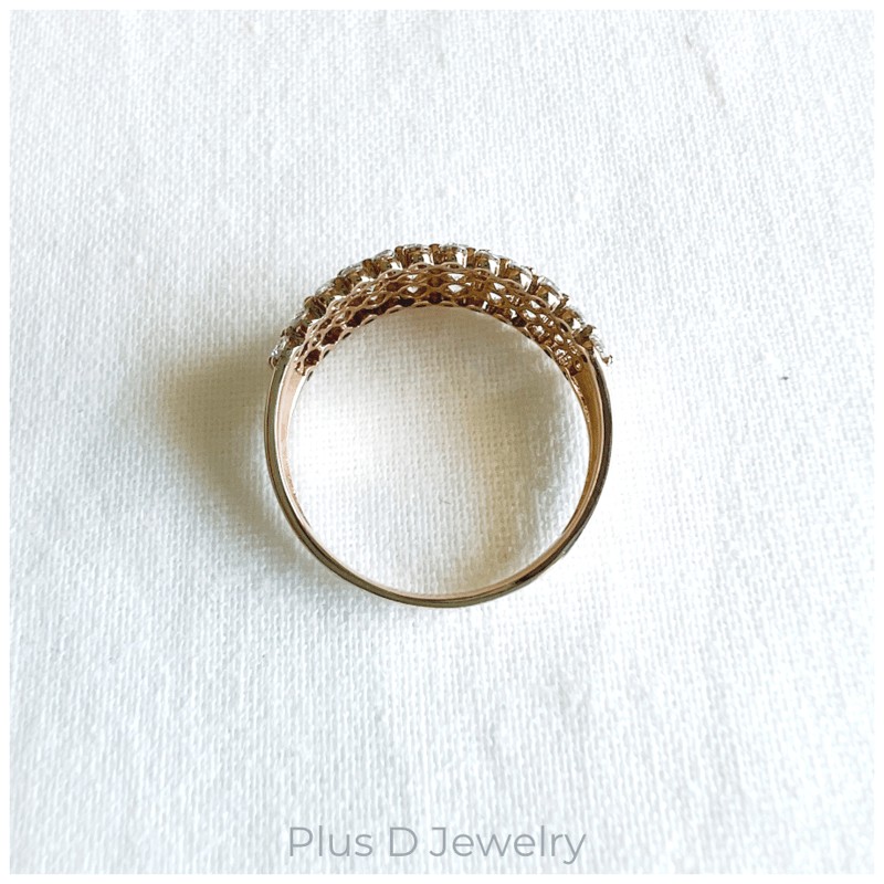 BD-043 K18PG ダイヤモンドリング | Plus D Jewelry