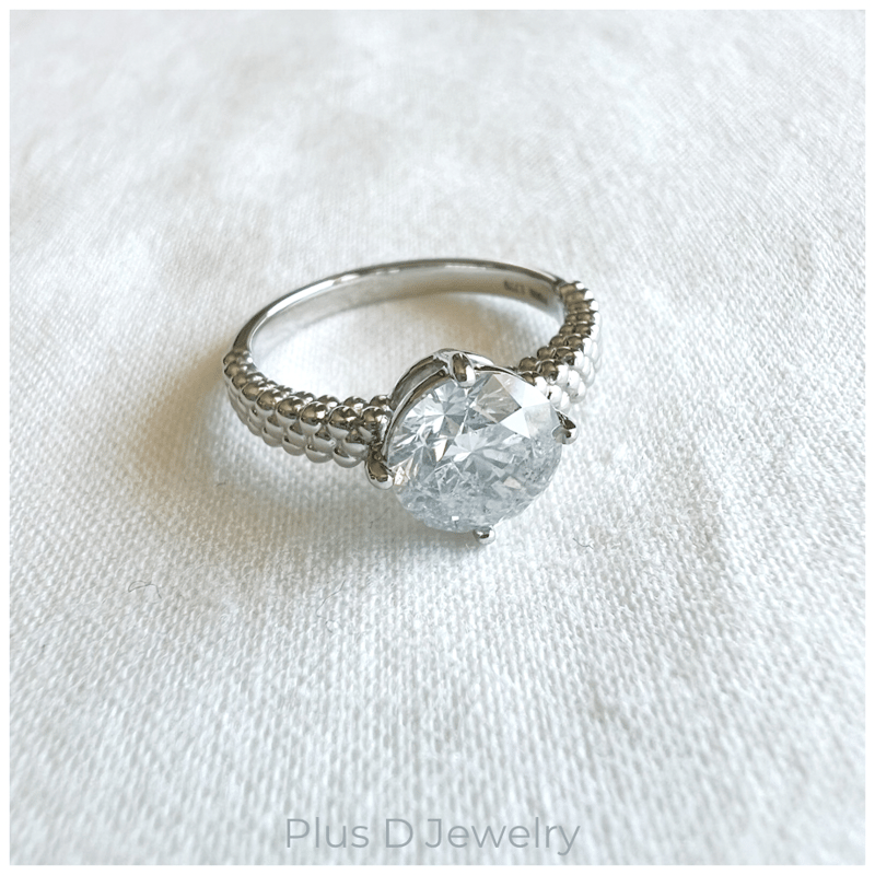 美品『USED』 Pt900 リング・指輪 ダイヤモンド 0.30ct 3.1g 12.5号