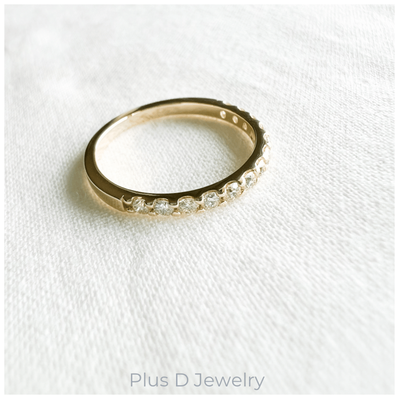 ED-050 K10YG ダイヤモンド リング 0.35ct | Plus D Jewelry