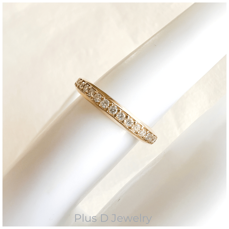 FD-043 K18YG フルエタニティリング ラボ グロウン ダイヤモンド