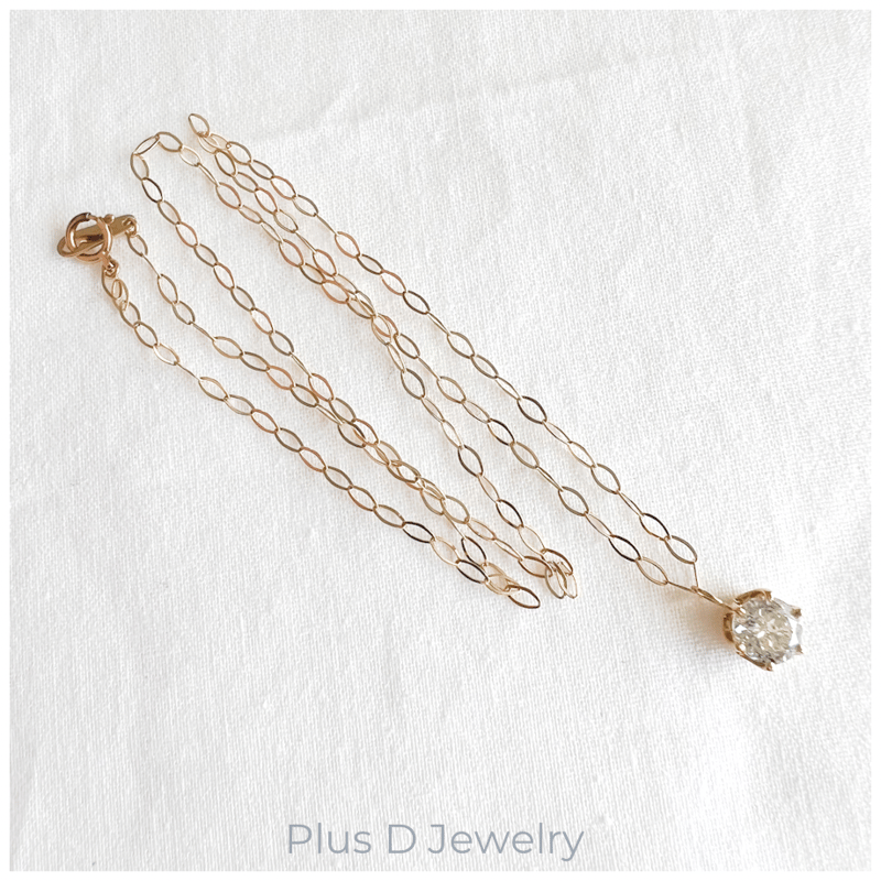 PD-024 K18YG ダイヤモンドネックレス 1.22ct | Plus D Jewelry