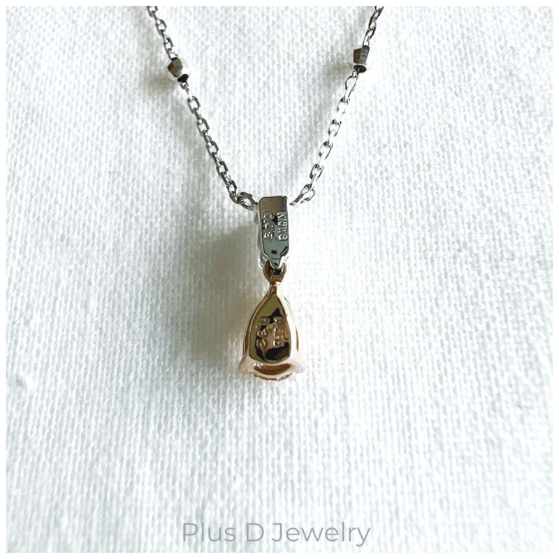 PD-027 K18PG/K18WG ダイヤモンド ペンダント | Plus D Jewelry
