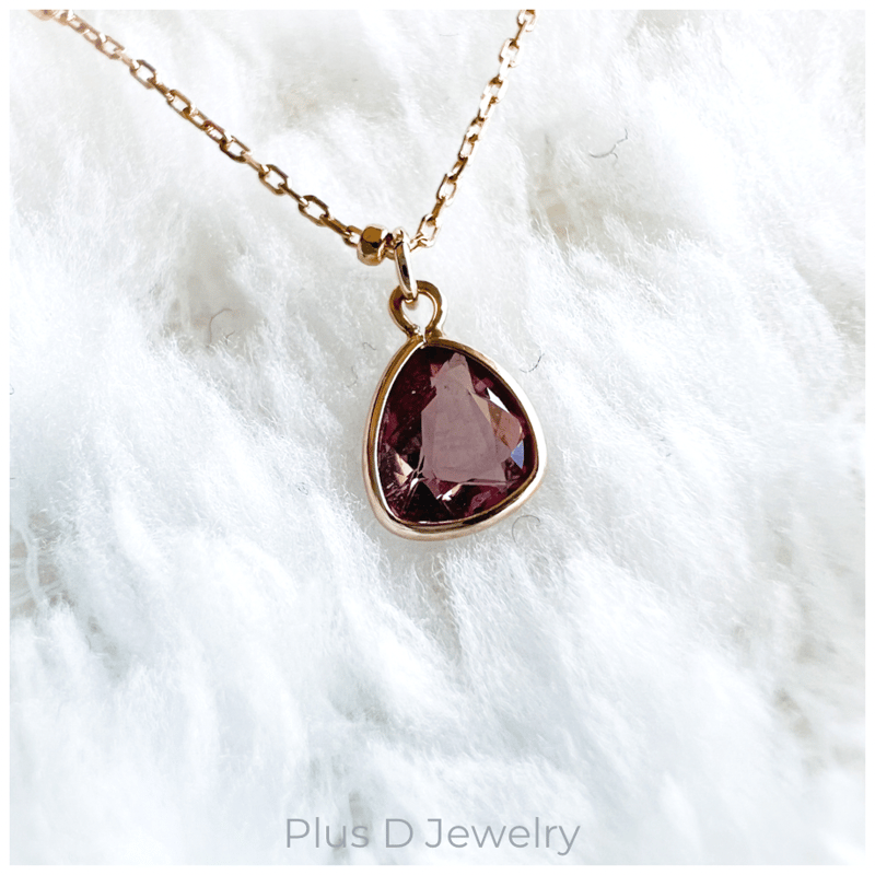 FD-029 K10YG ピンクサファイア ペンダント | Plus D Jewelry