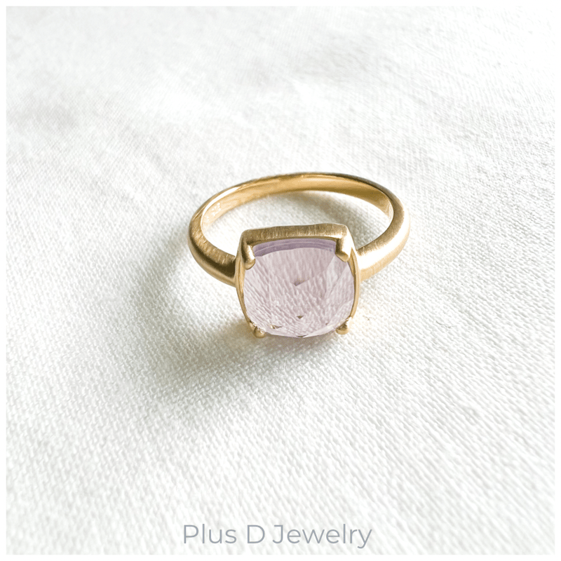 FD-046 SV925 ラベンダーアメジスト/クォーツ リング | Plus D