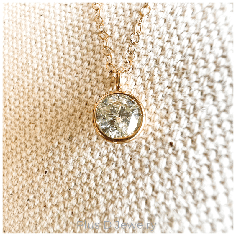 SPD-056 K18YG ダイヤモンドネックレス 0.832ct | Plus D Jewelry