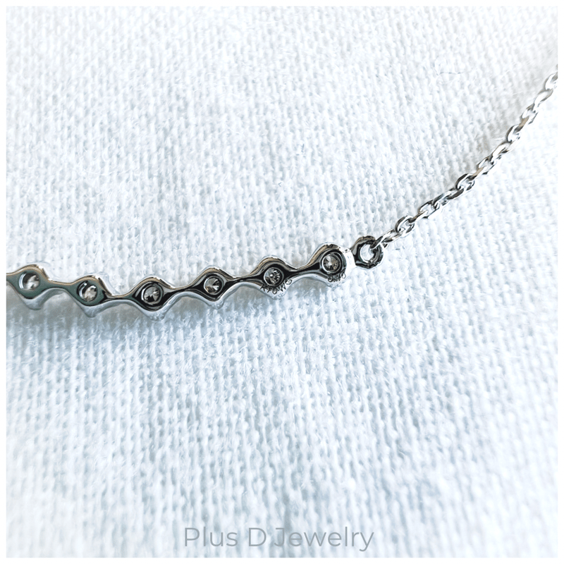 BD-073 K10WG ダイヤモンド ペンダント 0.10ct | Plus D Jewelry