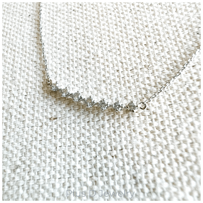 BD-072 K10WG ダイヤモンドペンダント 0.10ct | Plus D Jewelry