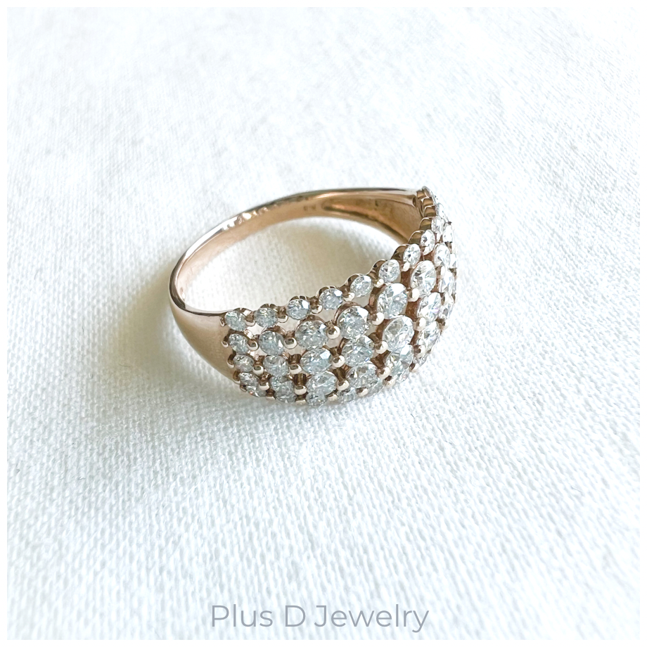 BD-043 K18PG ダイヤモンドリング | Plus D Jewelry