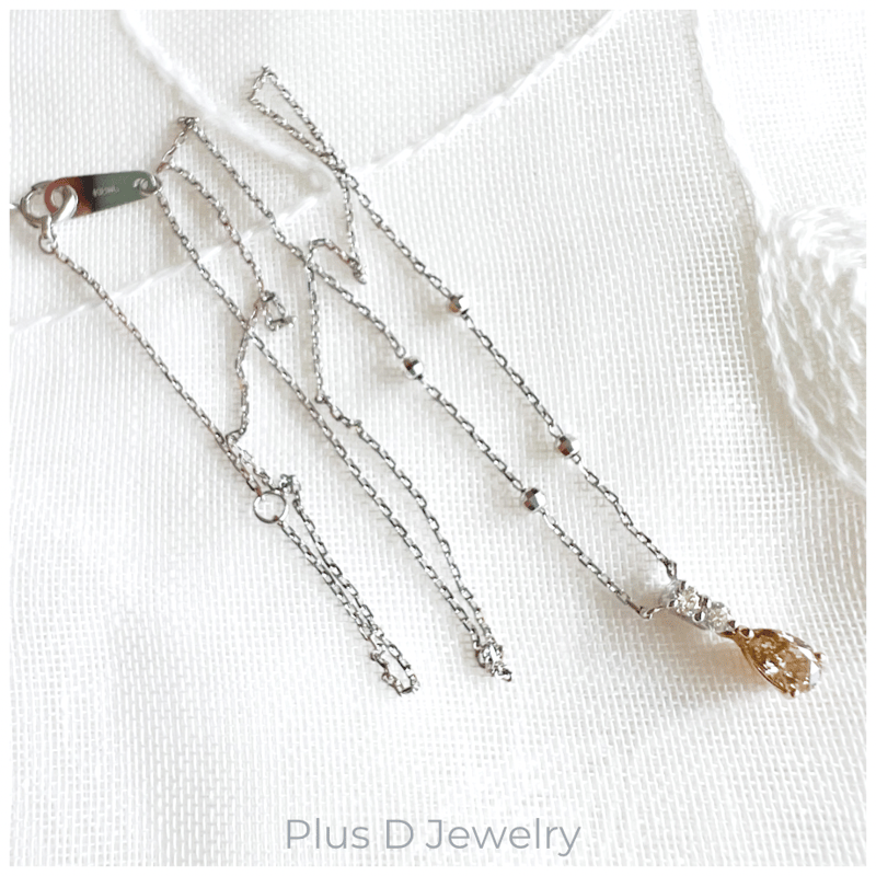 PD-027 K18PG/K18WG ダイヤモンド ペンダント | Plus D Jewelry