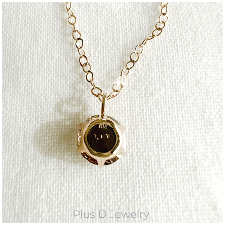 AD-012 K18YG ブラウンダイヤモンド ペンダント 1.17ct