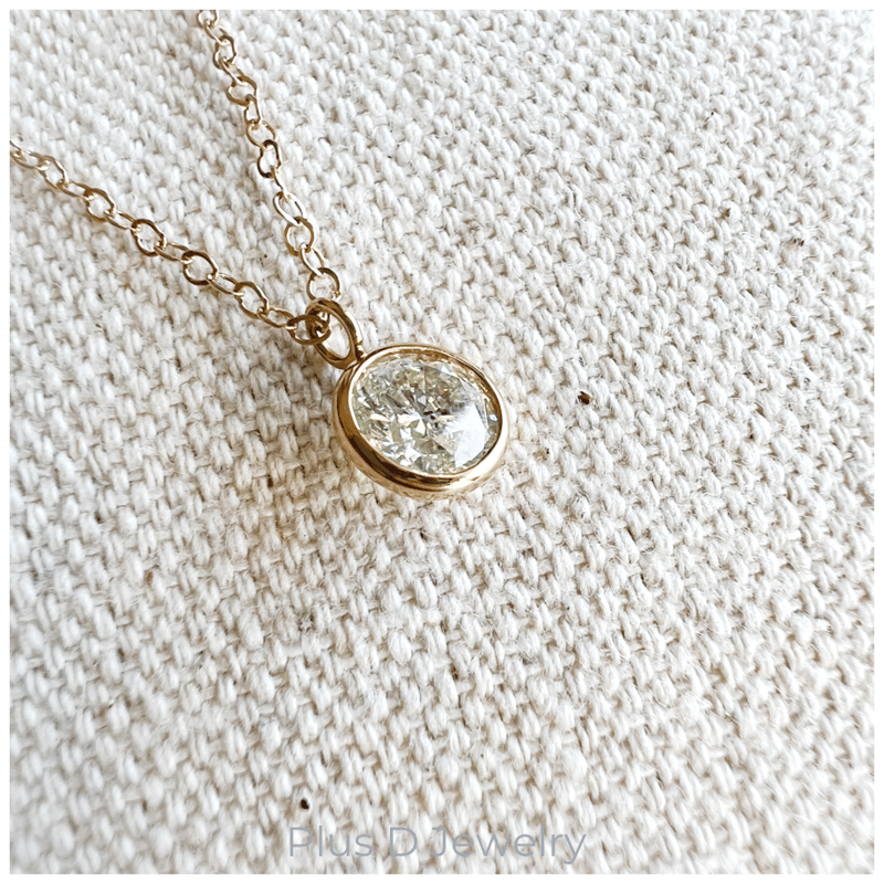 SPD-056 K18YG ダイヤモンドネックレス 0.832ct | Plus D Jewelry