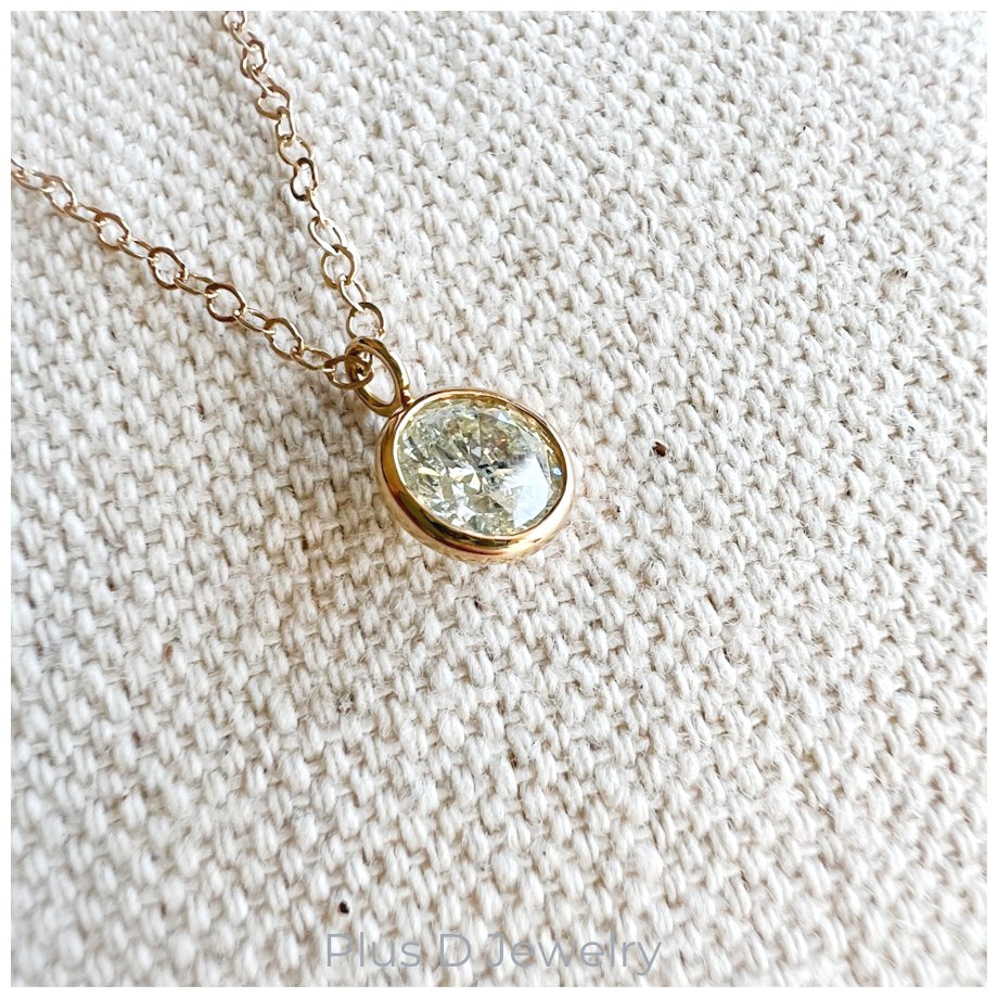 SPD-056 K18YG ダイヤモンドネックレス 0.832ct | Plus D Jewelry