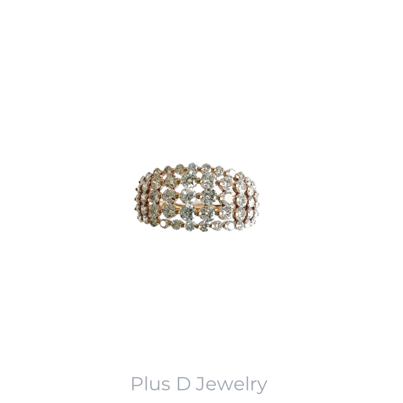 BD-043 K18PG ダイヤモンドリング | Plus D Jewelry