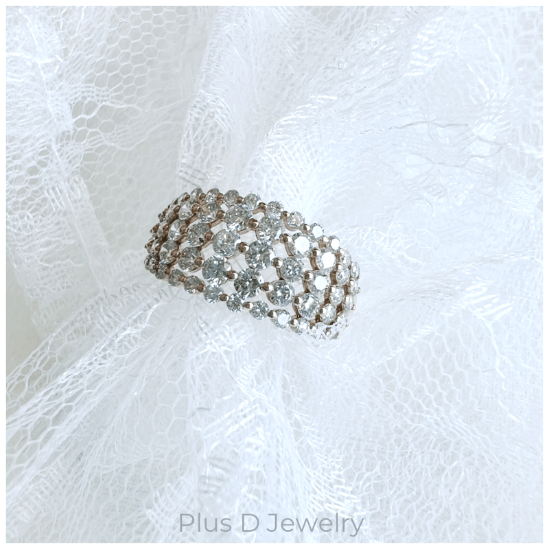 BD-043 K18PG ダイヤモンドリング | Plus D Jewelry